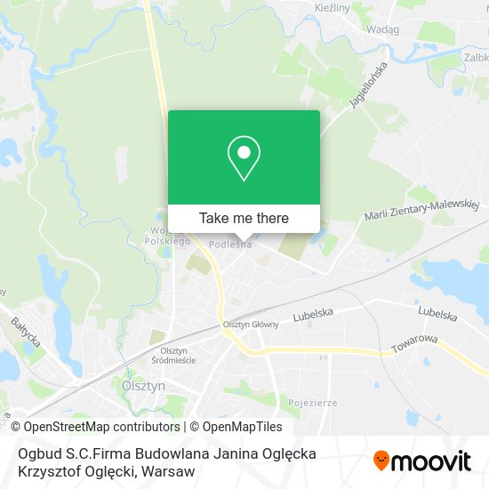 Ogbud S.C.Firma Budowlana Janina Oglęcka Krzysztof Oglęcki map