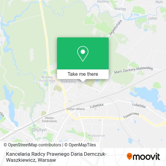 Kancelaria Radcy Prawnego Daria Demczuk-Waszkiewicz map