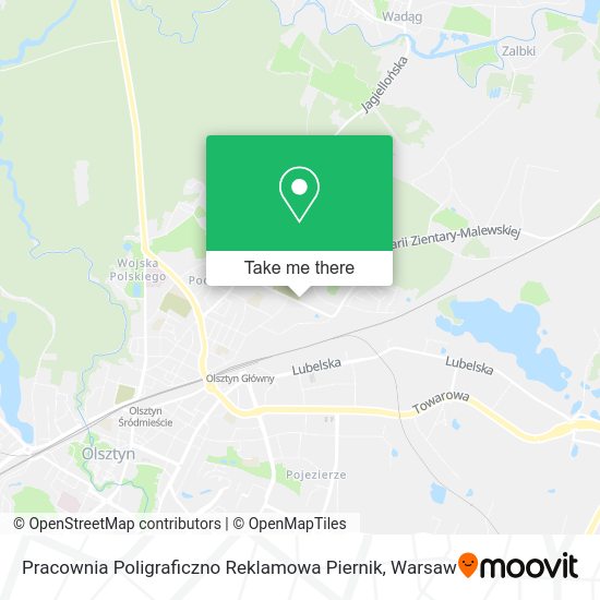 Pracownia Poligraficzno Reklamowa Piernik map