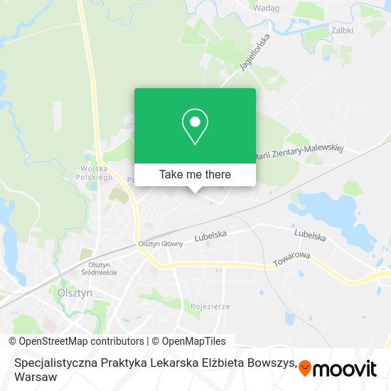 Specjalistyczna Praktyka Lekarska Elżbieta Bowszys map