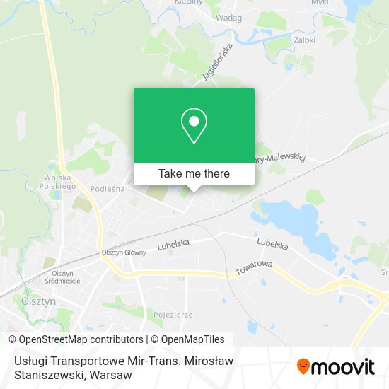 Usługi Transportowe Mir-Trans. Mirosław Staniszewski map