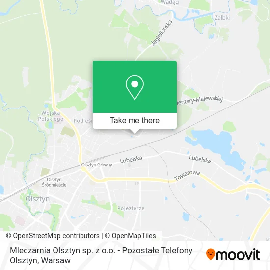 Mleczarnia Olsztyn sp. z o.o. - Pozostałe Telefony Olsztyn map