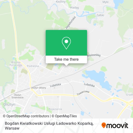 Bogdan Kwiatkowski Usługi Ładowarko Koparką map