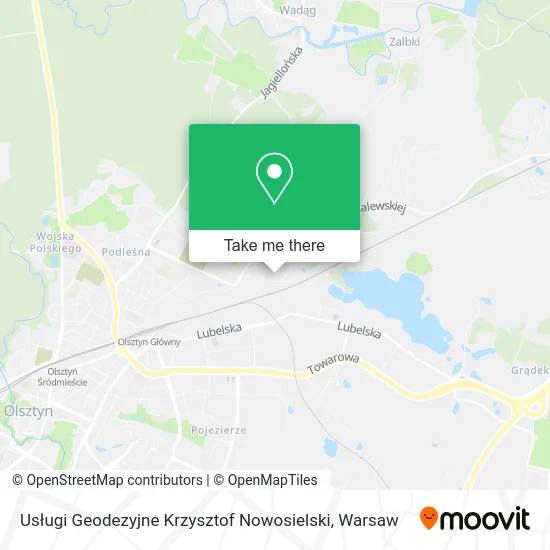 Usługi Geodezyjne Krzysztof Nowosielski map