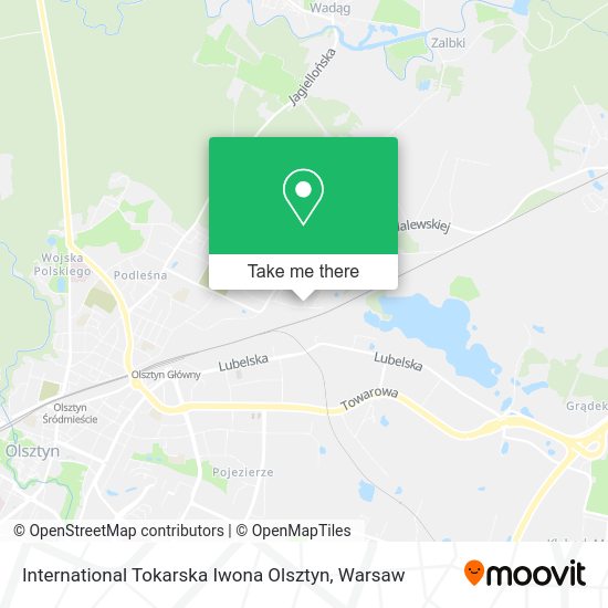 International Tokarska Iwona Olsztyn map