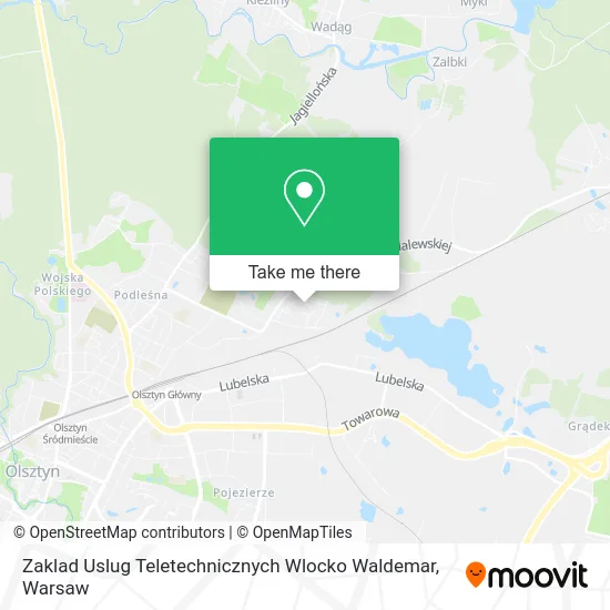 Zaklad Uslug Teletechnicznych Wlocko Waldemar map