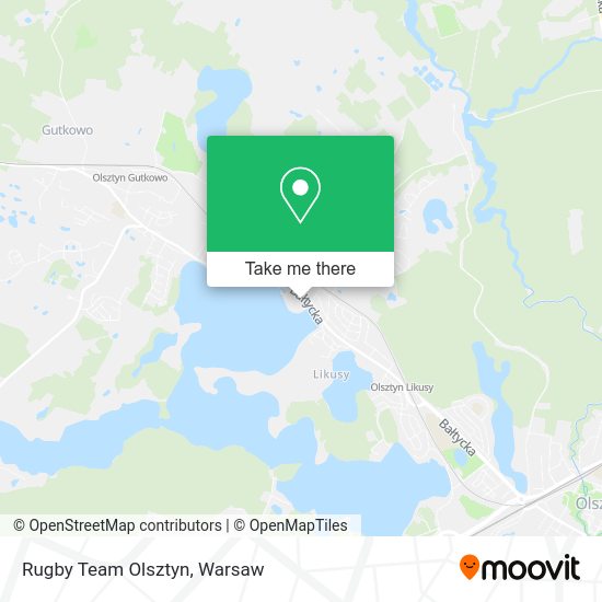 Rugby Team Olsztyn map