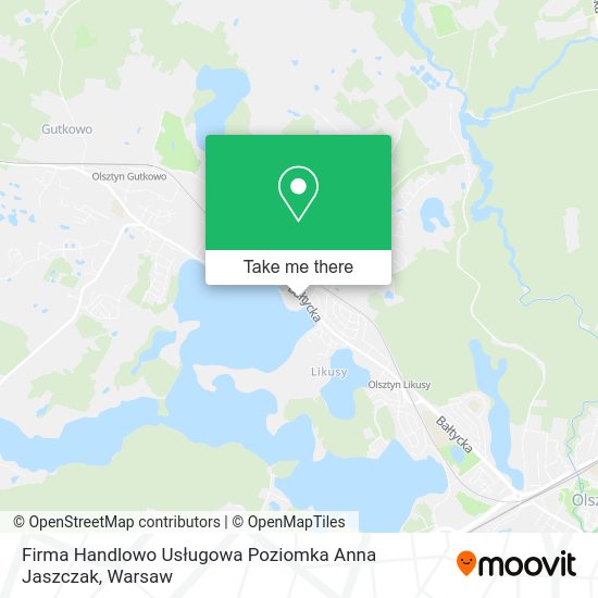 Firma Handlowo Usługowa Poziomka Anna Jaszczak map