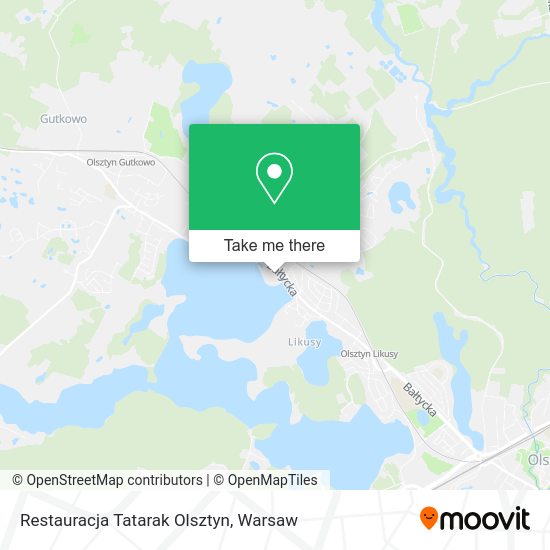 Restauracja Tatarak Olsztyn map