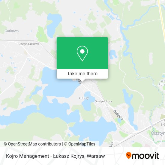 Kojro Management - Łukasz Kojrys map