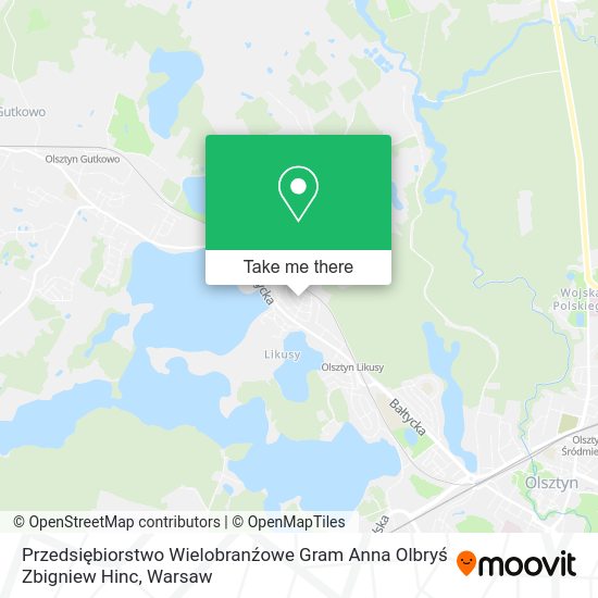 Przedsiębiorstwo Wielobranźowe Gram Anna Olbryś Zbigniew Hinc map