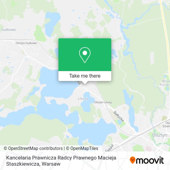 Kancelaria Prawnicza Radcy Prawnego Macieja Staszkiewicza map