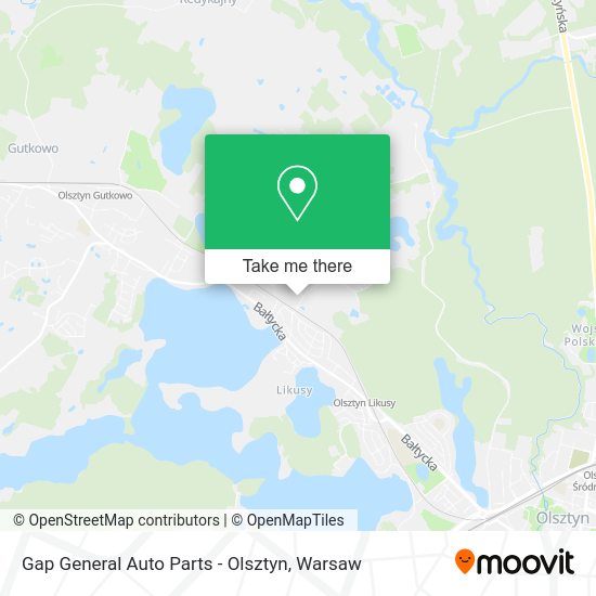 Gap General Auto Parts - Olsztyn map