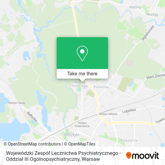 Wojewódzki Zespół Lecznictwa Psychiatrycznego - Oddział III Ogólnopsychiatryczny map