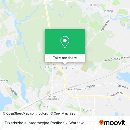 Przedszkole Integracyjne Pasikonik map