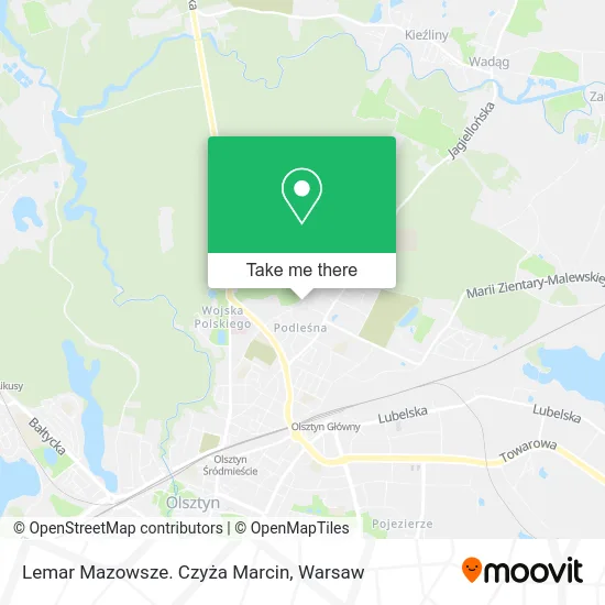Lemar Mazowsze. Czyża Marcin map