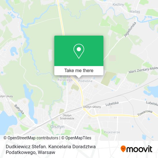 Dudkiewicz Stefan. Kancelaria Doradztwa Podatkowego map