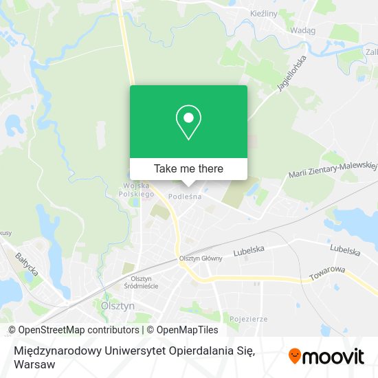 Międzynarodowy Uniwersytet Opierdalania Się map