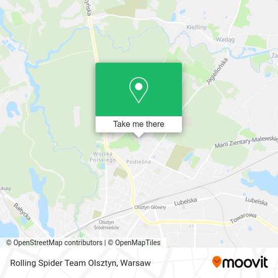 Rolling Spider Team Olsztyn map