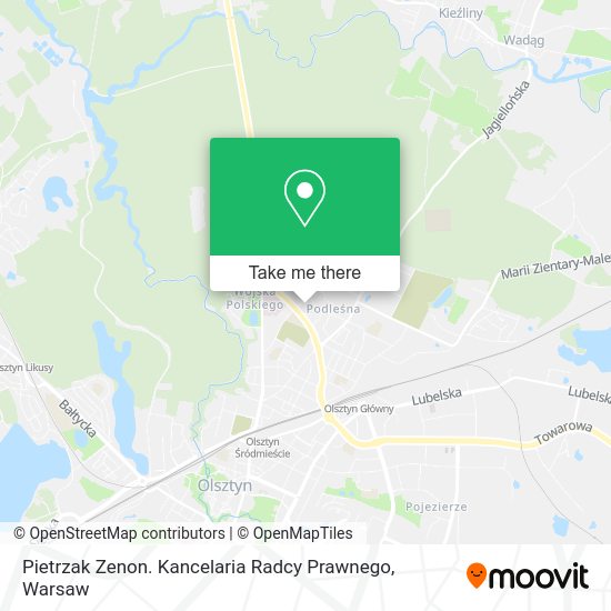 Pietrzak Zenon. Kancelaria Radcy Prawnego map