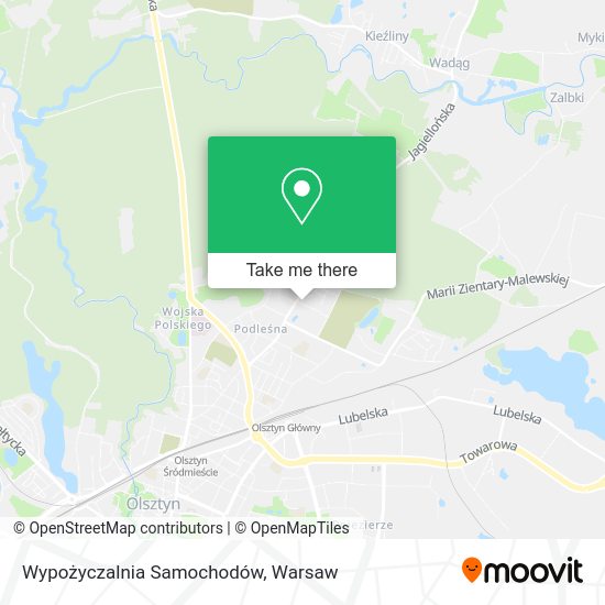 Wypożyczalnia Samochodów map