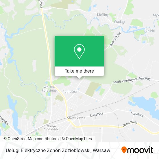 Usługi Elektryczne Zenon Zdziebłowski map