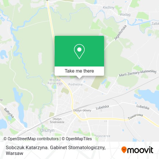 Sobczuk Katarzyna. Gabinet Stomatologiczny map