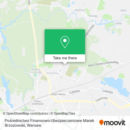 Pośrednictwo Finansowo-Ubezpieczeniowe Marek Brzozowski map