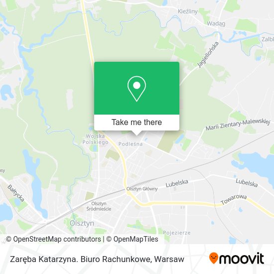 Zaręba Katarzyna. Biuro Rachunkowe map