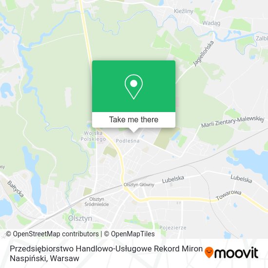 Przedsiębiorstwo Handlowo-Usługowe Rekord Miron Naspiński map