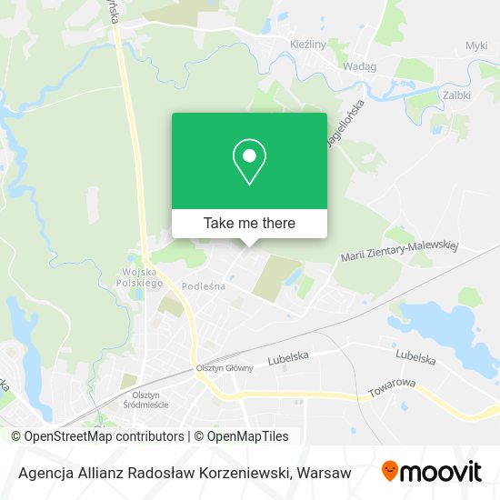 Agencja Allianz Radosław Korzeniewski map