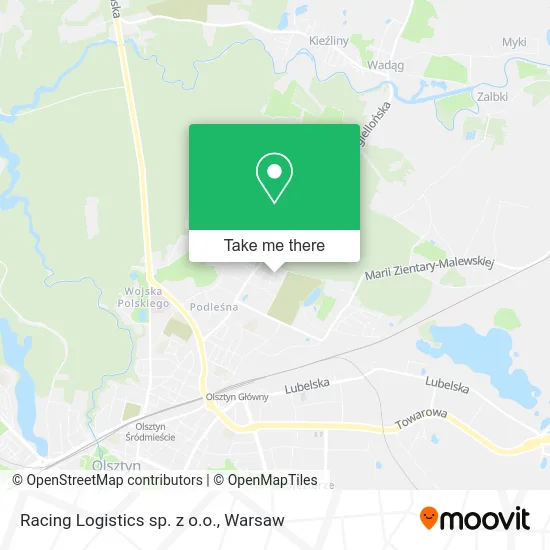Карта Racing Logistics sp. z o.o.