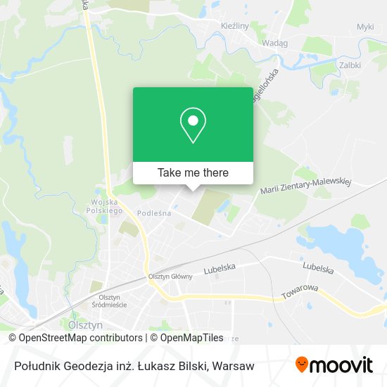 Południk Geodezja inż. Łukasz Bilski map