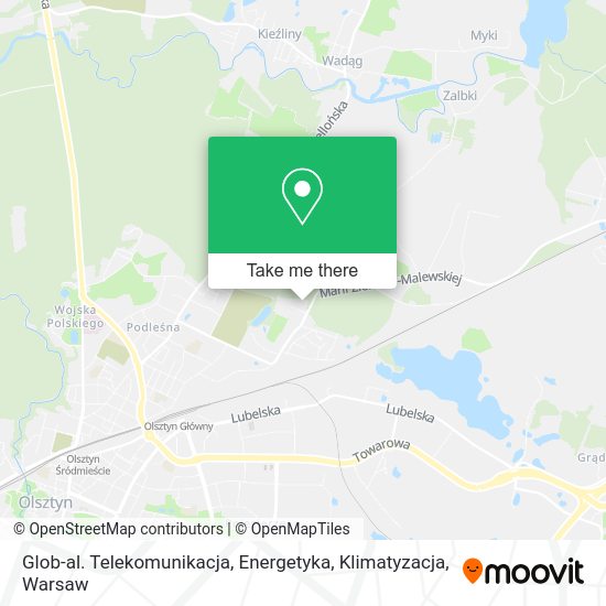 Glob-al. Telekomunikacja, Energetyka, Klimatyzacja map