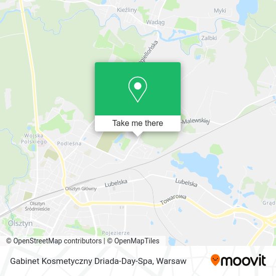 Gabinet Kosmetyczny Driada-Day-Spa map