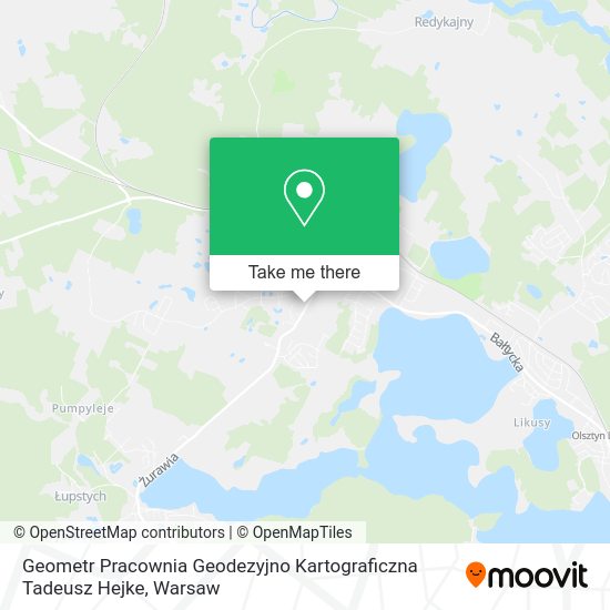 Карта Geometr Pracownia Geodezyjno Kartograficzna Tadeusz Hejke