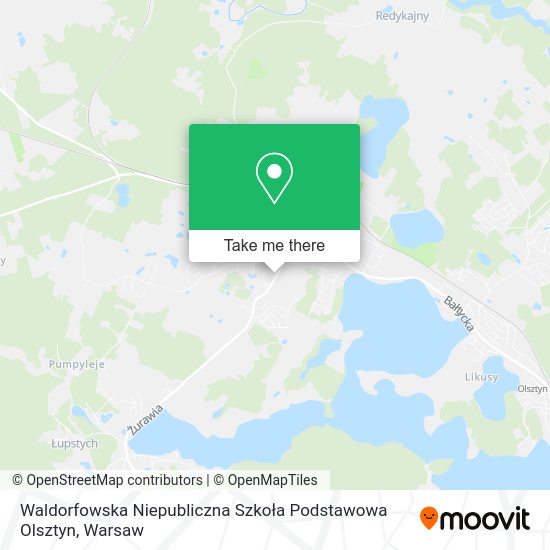 Waldorfowska Niepubliczna Szkoła Podstawowa Olsztyn map