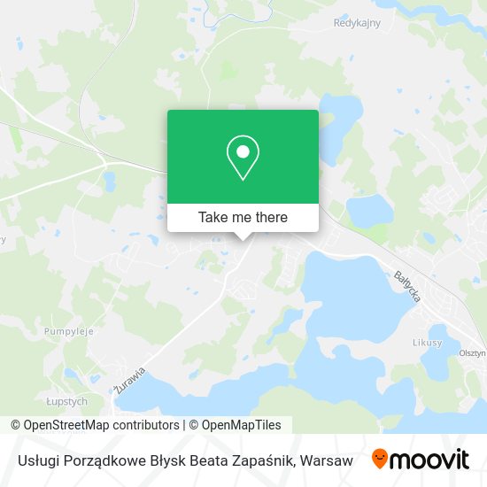 Usługi Porządkowe Błysk Beata Zapaśnik map