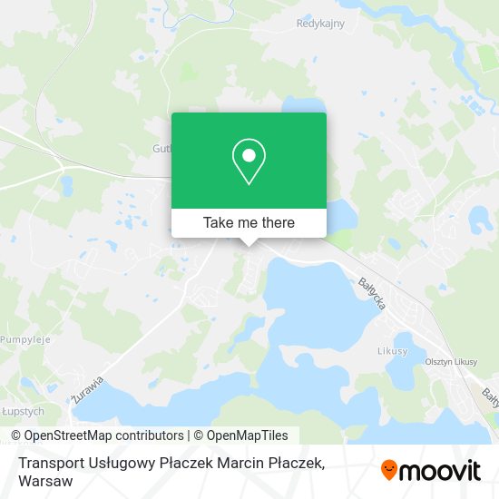 Transport Usługowy Płaczek Marcin Płaczek map