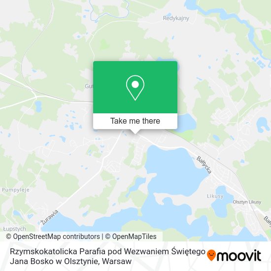 Rzymskokatolicka Parafia pod Wezwaniem Świętego Jana Bosko w Olsztynie map