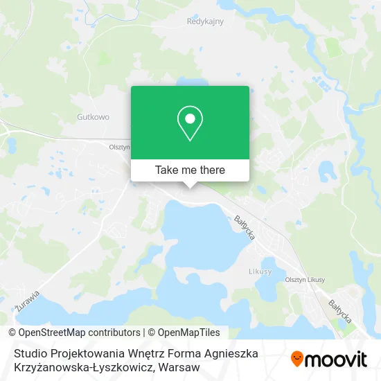 Карта Studio Projektowania Wnętrz Forma Agnieszka Krzyżanowska-Łyszkowicz