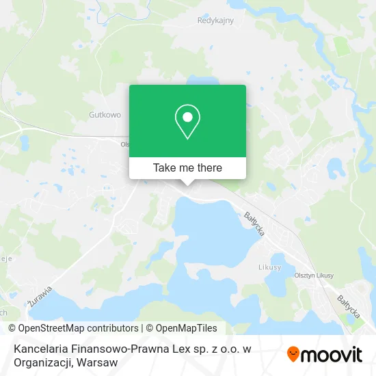 Карта Kancelaria Finansowo-Prawna Lex sp. z o.o. w Organizacji