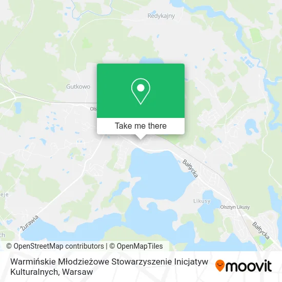 Карта Warmińskie Młodzieżowe Stowarzyszenie Inicjatyw Kulturalnych