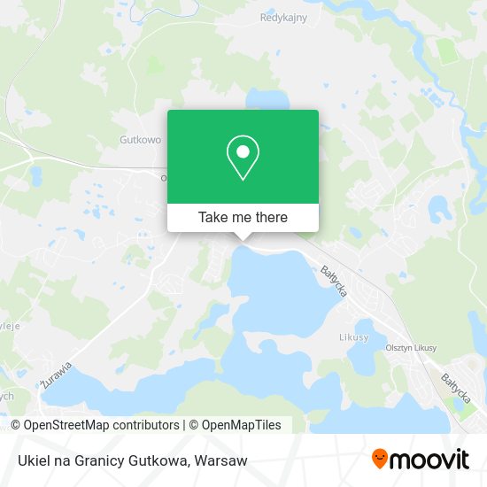 Ukiel na Granicy Gutkowa map