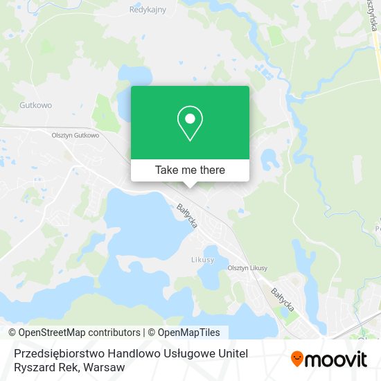 Przedsiębiorstwo Handlowo Usługowe Unitel Ryszard Rek map