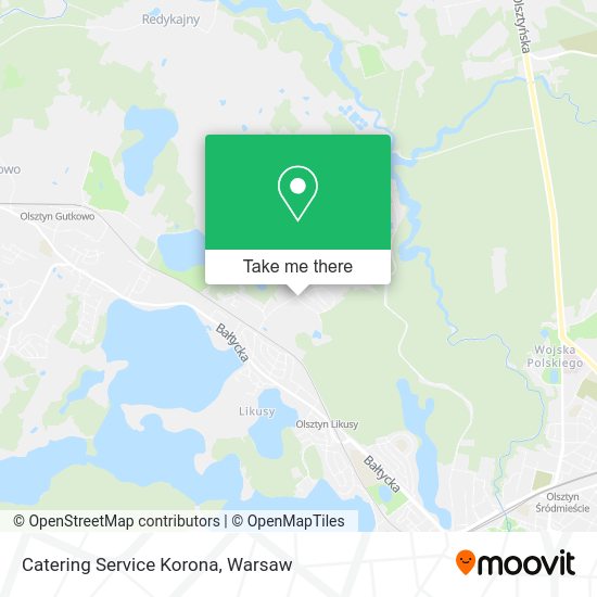 Catering Service Korona map