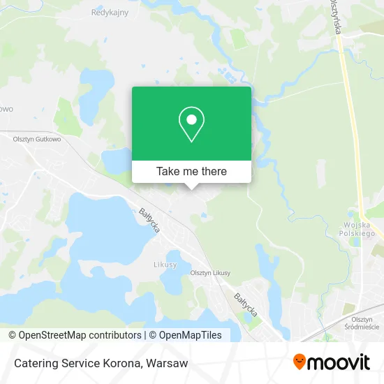 Карта Catering Service Korona