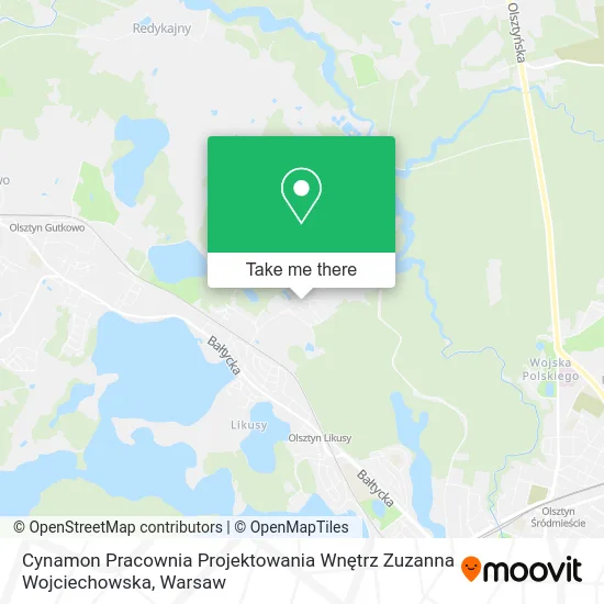 Карта Cynamon Pracownia Projektowania Wnętrz Zuzanna Wojciechowska
