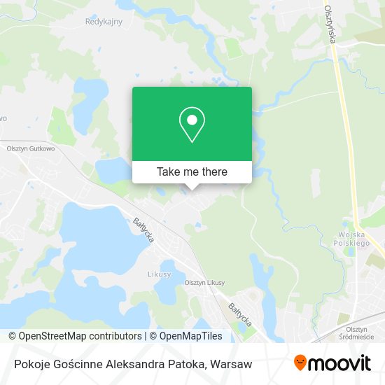 Pokoje Gościnne Aleksandra Patoka map