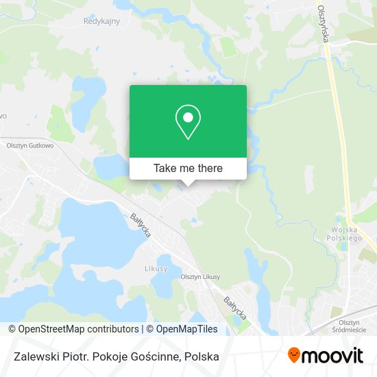 Zalewski Piotr. Pokoje Gościnne map